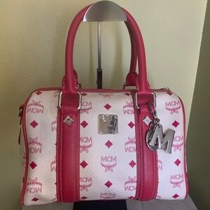 MCM pink and White Boston.